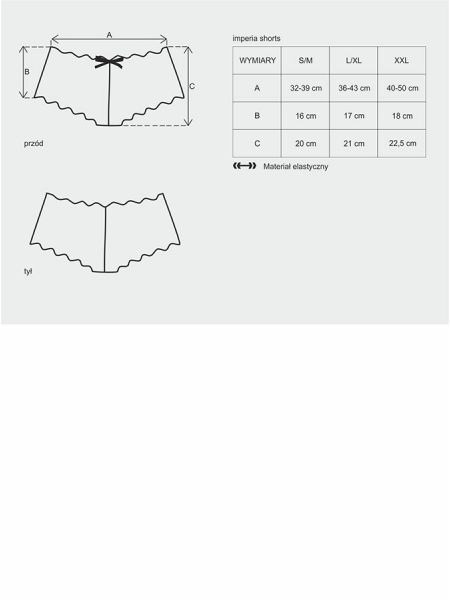 Szorty koronkowe obcisłe erotyczne obsessive s/m - 5