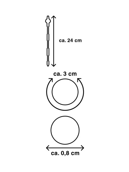 Szpila do penisa dilator metalowy stalowy bdsm 24c - 4