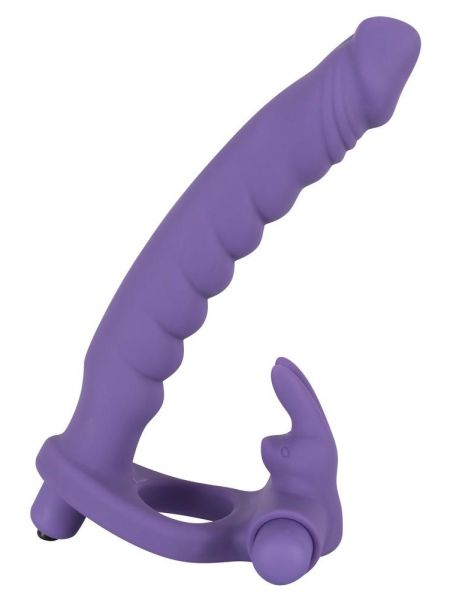 Sztuczny penis dildo podwójna penetracja masażer - 3