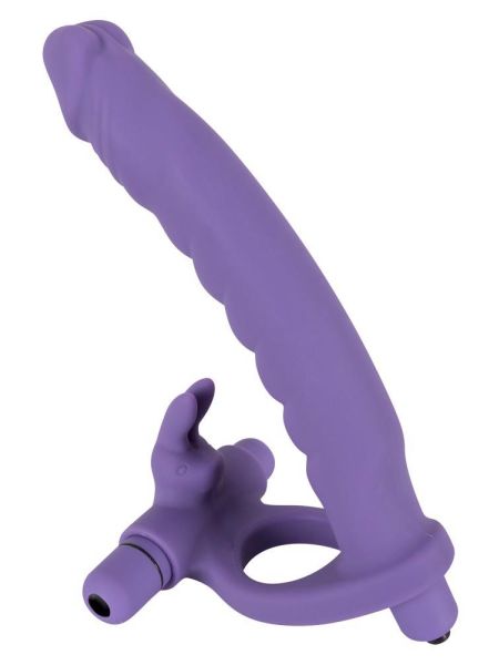 Sztuczny penis dildo podwójna penetracja masażer - 5