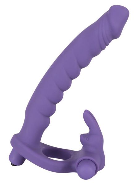 Sztuczny penis dildo podwójna penetracja masażer - 14
