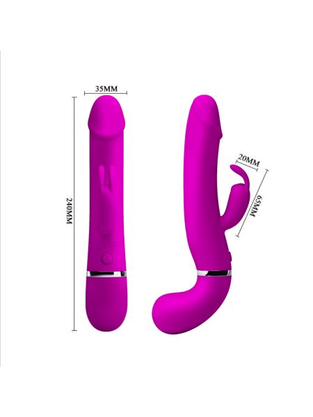 Tryskający penis wibrator sztuczna sperma 12trybów - 5