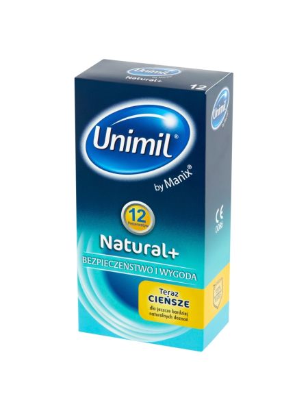 Prezerwatywy klasyczne Unimil Box Natural+ 12 szt