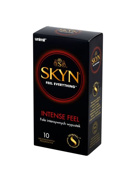 Prezerwatywy z wypustkami bez lateksu Skyn Intense Feel x10