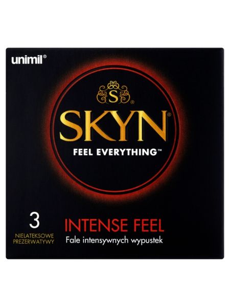 Prezerwatywy z wypustkami bez lateksu Skyn Intense Feel x3 - 2
