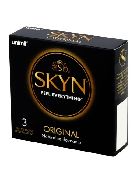 Prezerwatywy bez lateksu nawilżane Skyn Original 3 szt