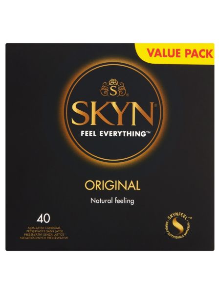 Prezerwatywy bez lateksu nawilżane Skyn Original 40 szt - 2