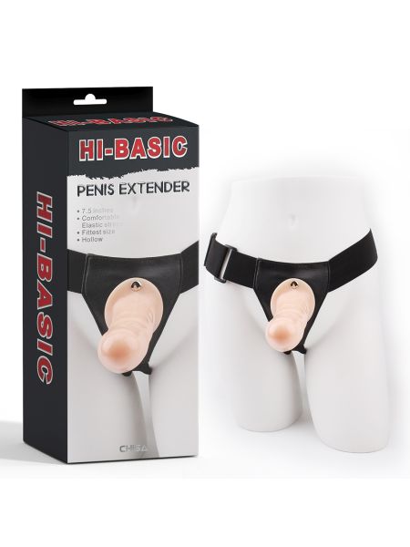 Uprząż na penisa pusta przedłużka strap-on 19cm - 2