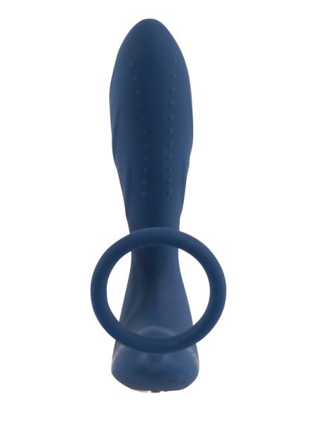 Wibrujące dildo analne ze stymulacja łechtaczki - 12