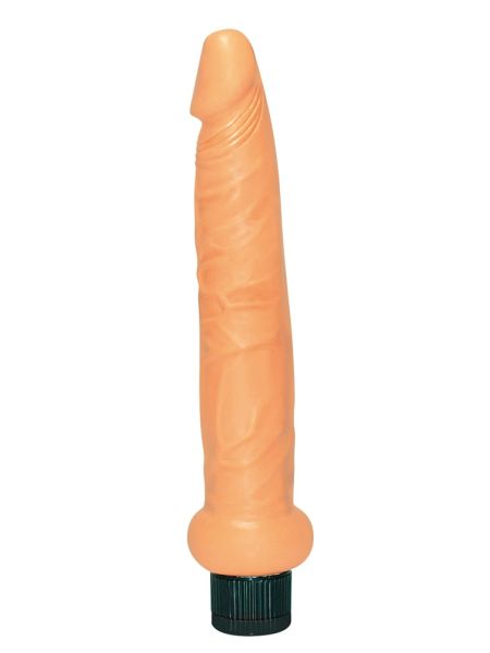 Wąski wibrator analny waginalny członek penis 19cm - 3