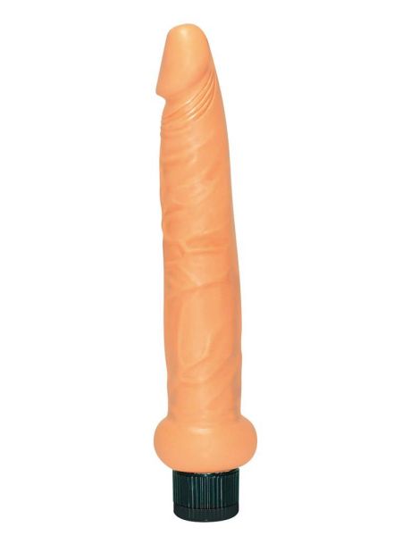 Wąski wibrator analny waginalny członek penis 19cm - 4
