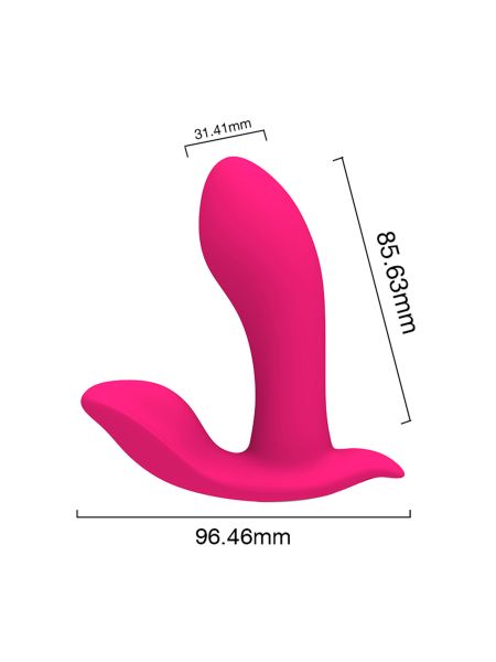 Wibrator damski sex masażer do majtek różowy - 2