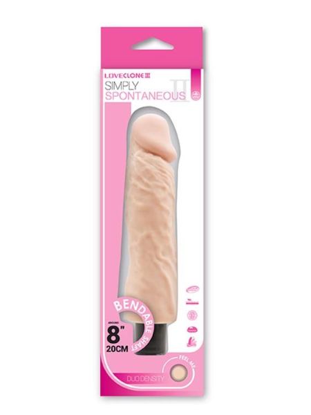 Wibrator delikatny materiał jak skóra penis 20cm - 2