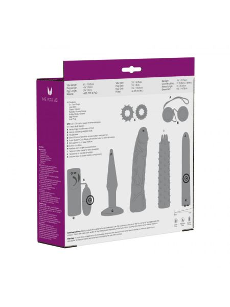 Wibrator dildo korek kulki super zestaw akcesoria - 4