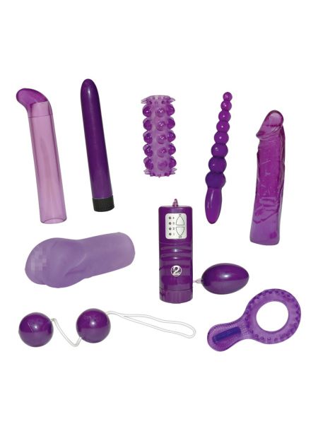 Wibrator dildo nakładki zestaw sex akcesoria x9 - 4