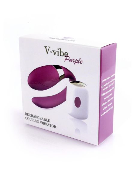 Wibrator dla par do punktu G i łechtaczki V-Vibe Purple - 5