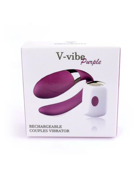 Wibrator dla par do punktu G i łechtaczki V-Vibe Purple - 7