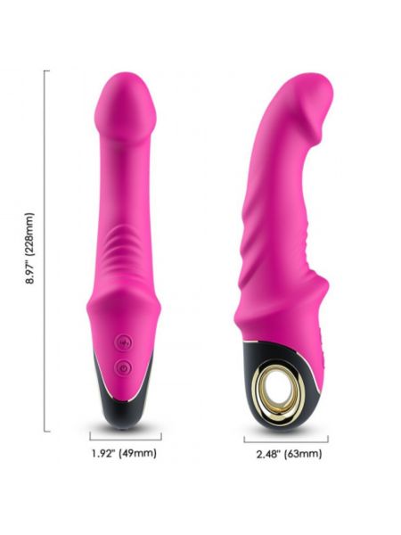 Zakrzywiony wibrator do punktu G masażer łechtaczki Joyblade Pink - 10