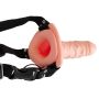 Wibrator jak penis na paskach uprząż dildo 17cm - 12