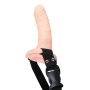 Wibrator jak penis na paskach uprząż dildo 17cm - 6