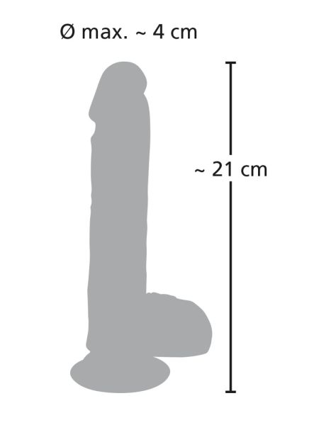 Dildo realistyczne posuw przyssawka 8trybów 21cm - 16