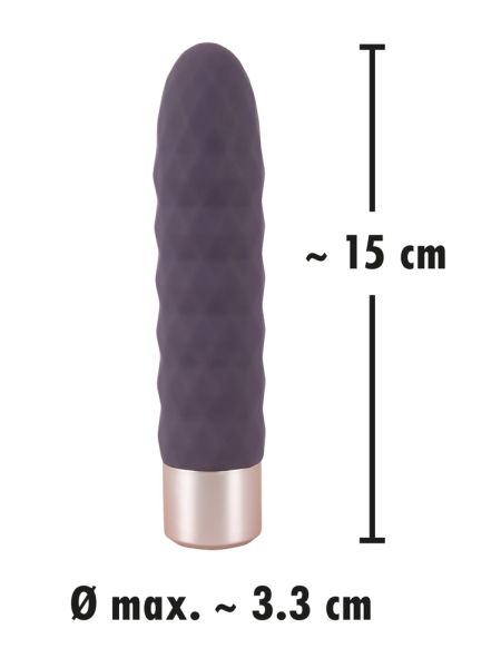 Wibrator klasyczny analny waginalny 10 trybów 15cm - 15