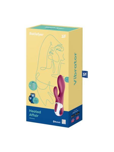 Wibrator króliczek z aplikacją Satisfyer Heated Affair