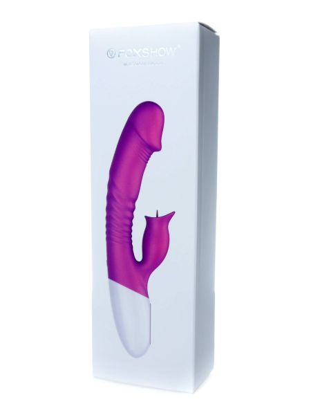 Wibrator króliczek podgrzewany sex 7 trybów 23cm - 13