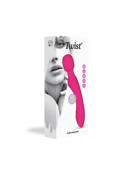 Wibrator masażer łechtaczki twist - danger pink - 8
