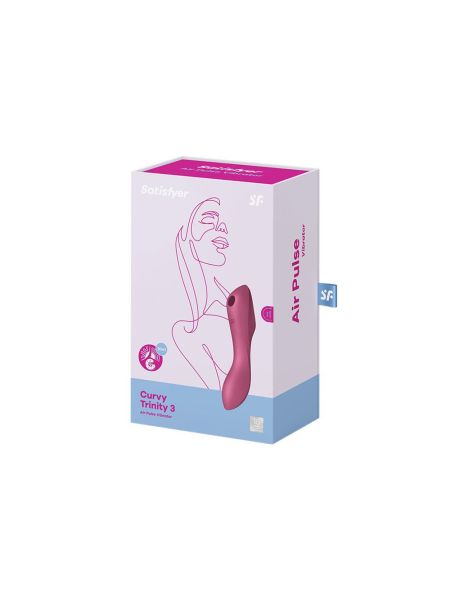 Bezdotykowy masażer łechtaczki Satisfyer Curvy Trinity 3 - 4