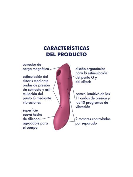 Bezdotykowy masażer łechtaczki Satisfyer Curvy Trinity 3 - 3