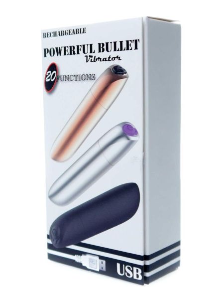 Mini wibrator klasyczny Rechargeable Powerful Bullet - 6