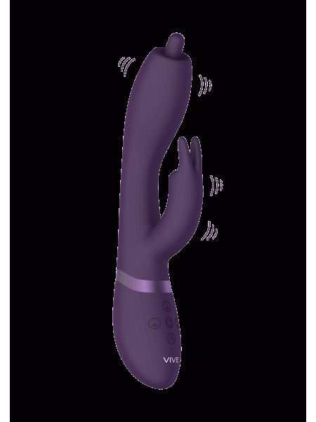 Wibrator Nilo - Pinpoint Rotating G-spot Rabbit - Purple - 2