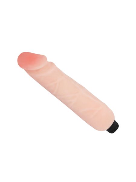 Wibrator penis naturalny z żyłkami elastyczny 25cm - 3