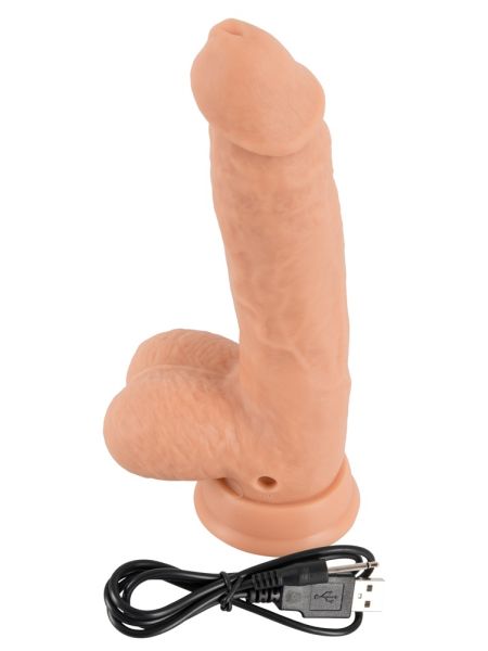 Wibrator penis przyssawka rotacja 21cm 10 trybów - 11