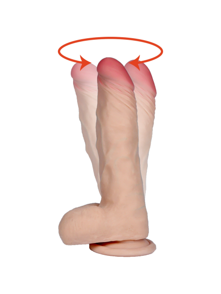 Dildo sztuczny penis realistyczny rotacja naturalny - 4