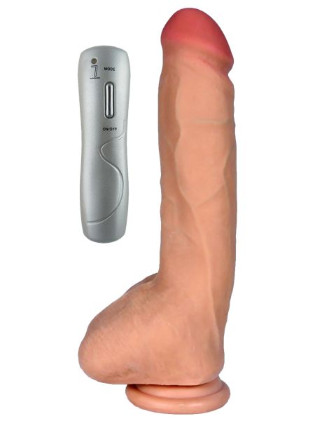 Dildo penis z cyberskóry naturalny 7trybów 25cm - 2