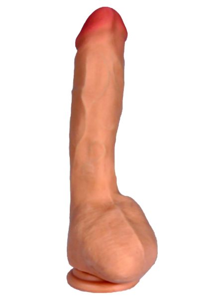 Dildo penis z cyberskóry naturalny 7trybów 25cm - 5