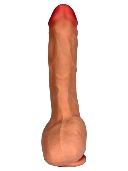 Dildo penis z cyberskóry naturalny 7trybów 25cm - 4