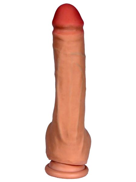 Dildo penis z cyberskóry naturalny 7trybów 25cm - 6