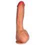 Dildo penis z cyberskóry naturalny 7trybów 25cm - 6