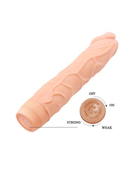 Wibrator penis z grubymi żyłami sex członek 22cm - 8
