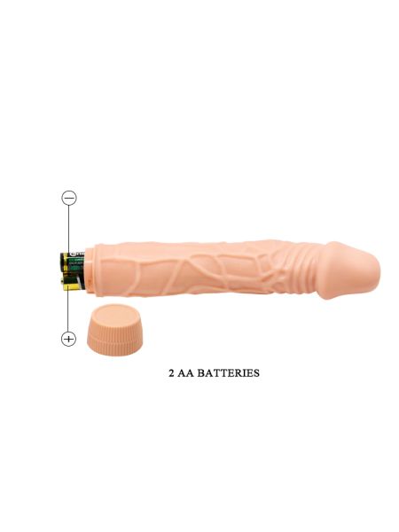 Wibrator penis z grubymi żyłami sex członek 22cm - 9