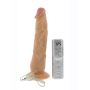 Wibrator penis z przyssawką naturalny pilot 23cm - 2