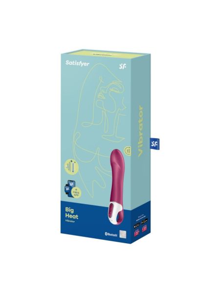 Wibrator do punktu G podgrzewany z aplikacją Satisfyer Big Heat - 2