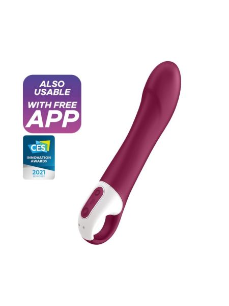 Wibrator do punktu G podgrzewany z aplikacją Satisfyer Big Heat