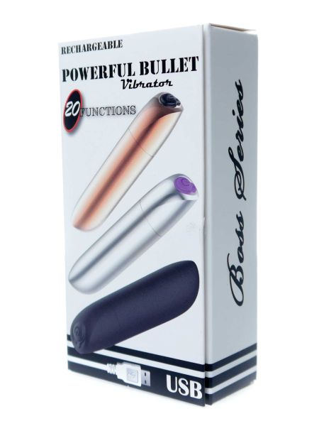 Mini wibrator klasyczny Rechargeable Powerful Bullet - 5