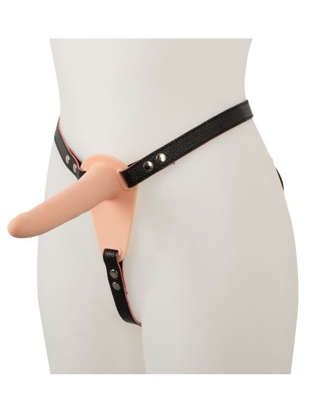 Wibrator strap-on uprząż paski 10 trybów 15cm sex - 6