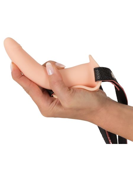 Wibrator strap-on uprząż paski 10 trybów 15cm sex - 11