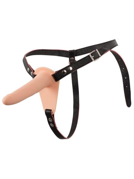 Wibrator strap-on uprząż paski 10 trybów 15cm sex - 3